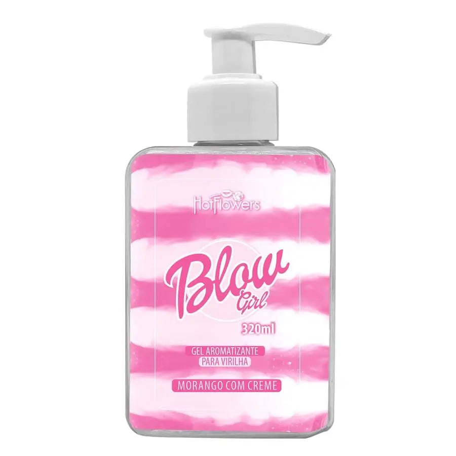 Blow Girl Hidratante Aveludado Beijável para Região Pélvica e Virilha Morango com Creme 320ml